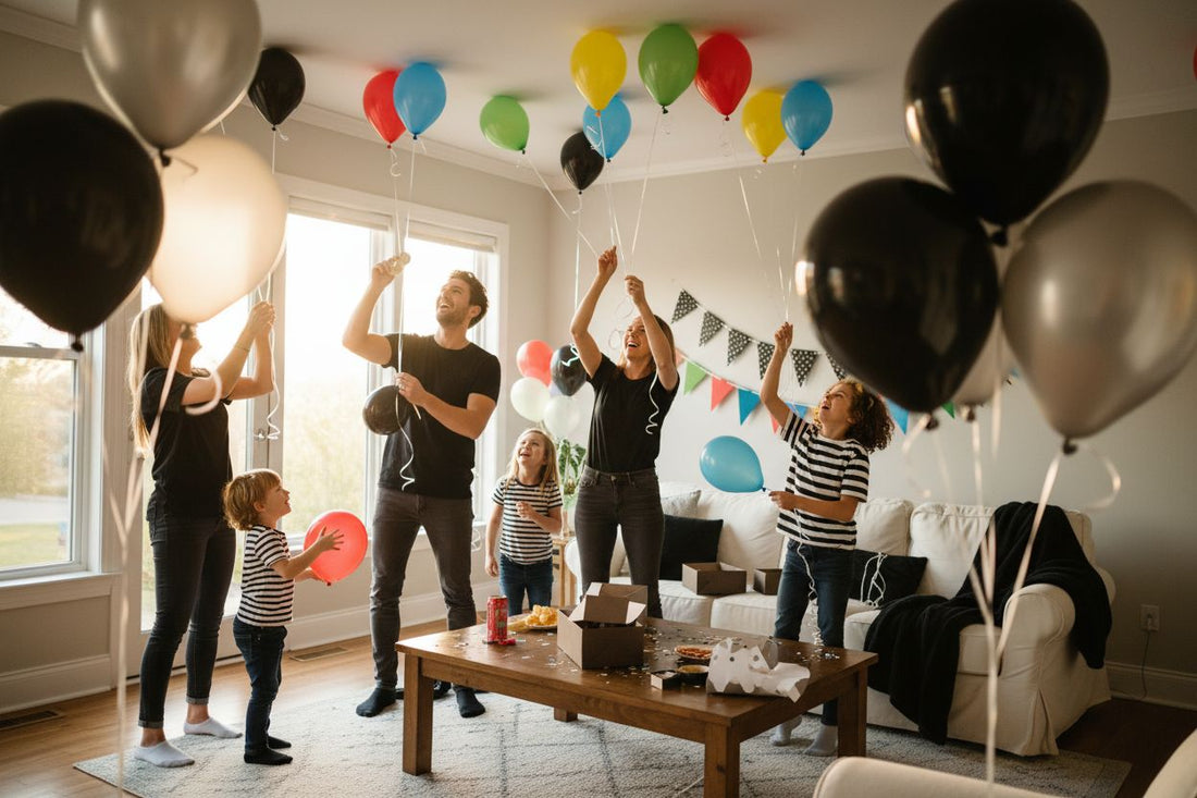 feestballonnen sfeer familie