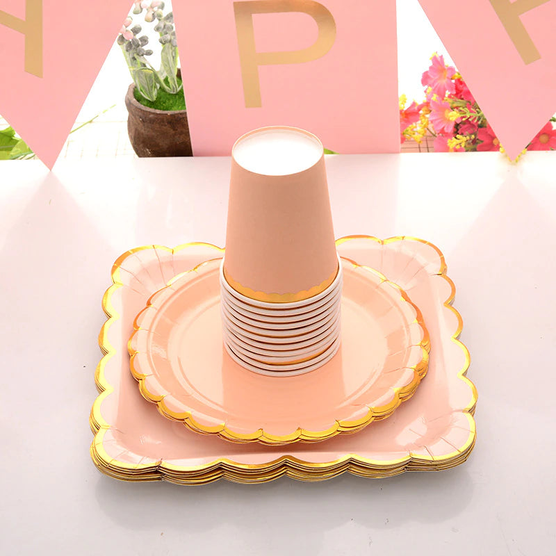 Table decoration set Pastel Orange