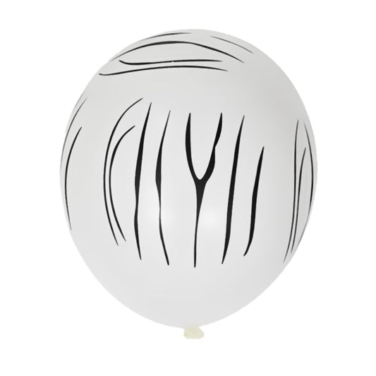 Zebraprint Ballonnen (10 stuks / 30 CM)