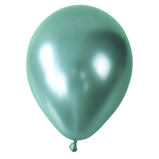 Mini Groene Chroom Ballonnen (20 stuks / 12 CM)