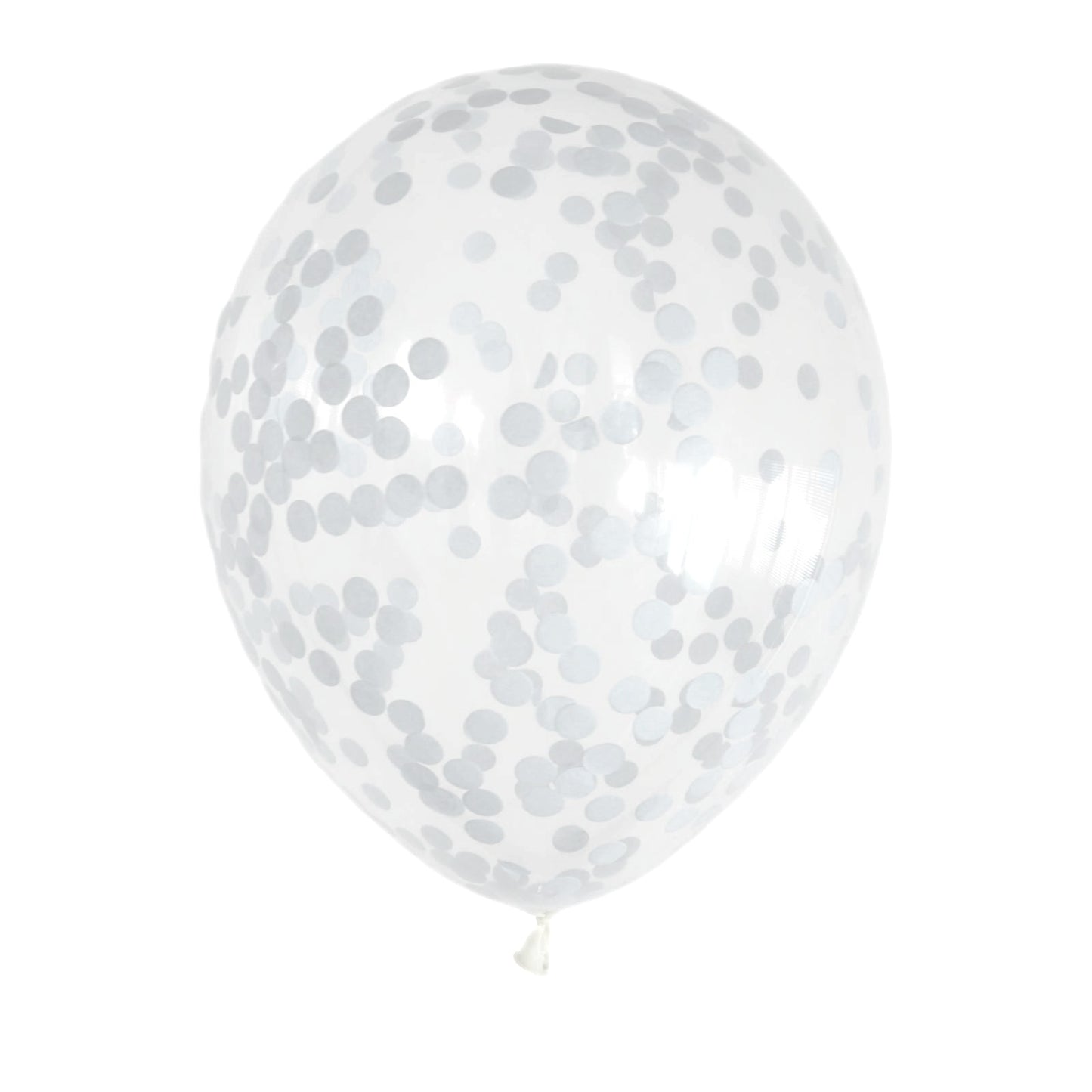 Witte Confetti Ballonnen (10 stuks / 30 CM) - PartyPro.nl