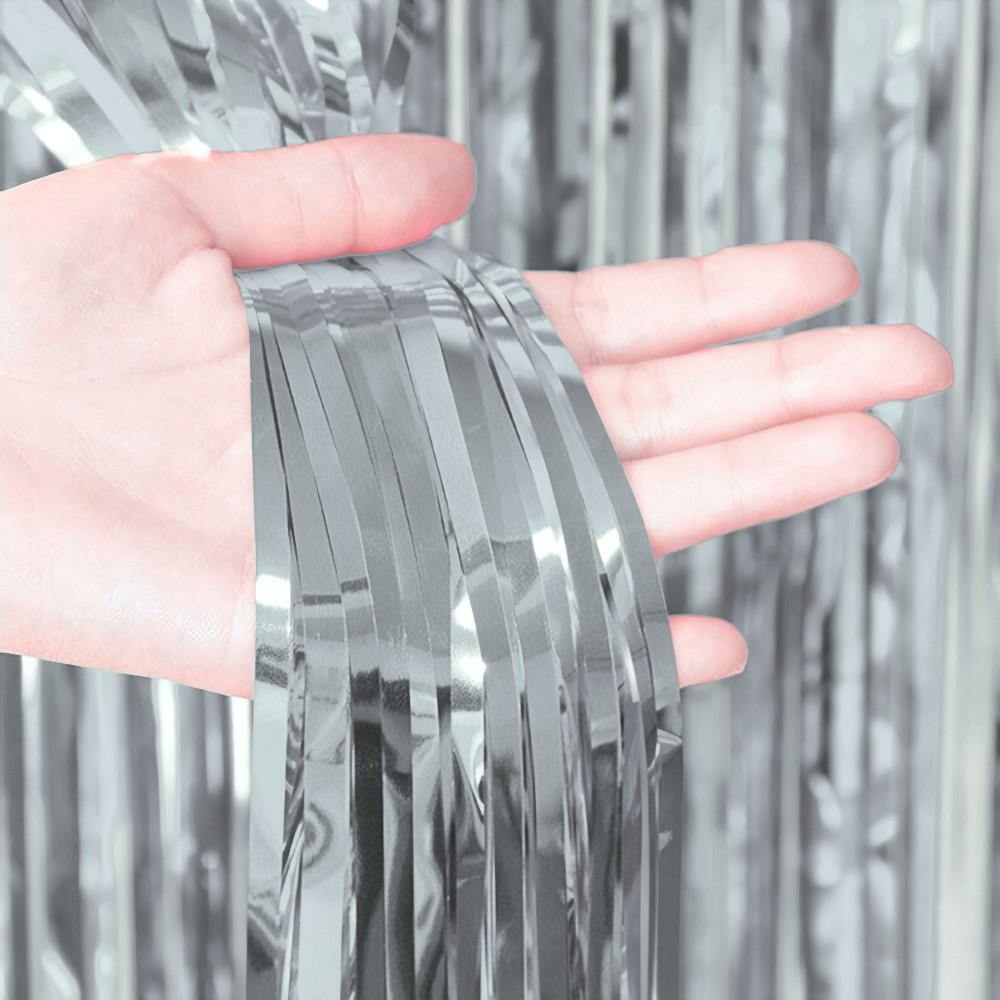 Foliegordijn (Zilver) - PartyPro.nl