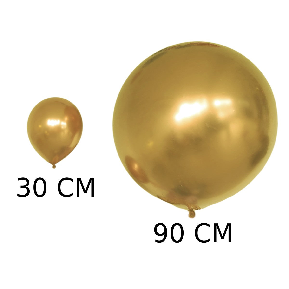 XXL Gouden Chroom Ballon (90 cm)