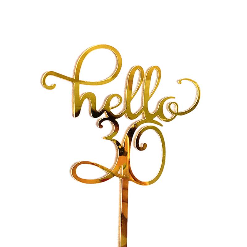 Hello 30 Taarttopper (Rosé)