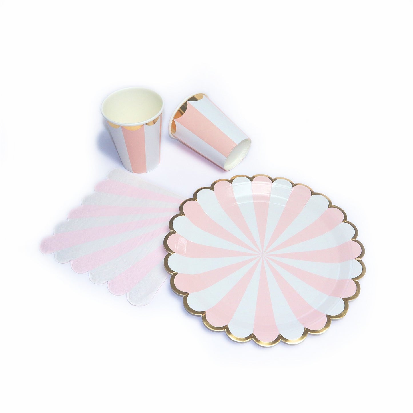 Tafeldecoratie set Wit-Roze