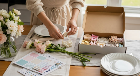 tafel decoreren babyshower handleiding