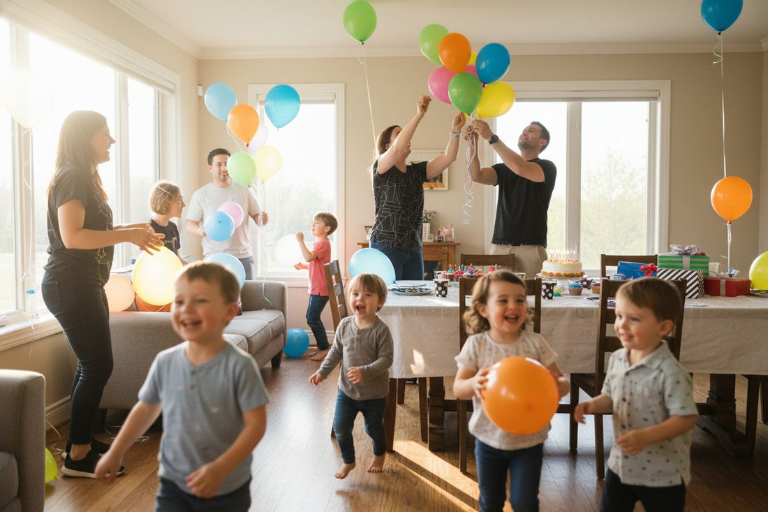 ballonnen feest familie