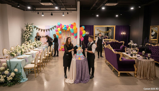 feest kleurdecoratie locatie