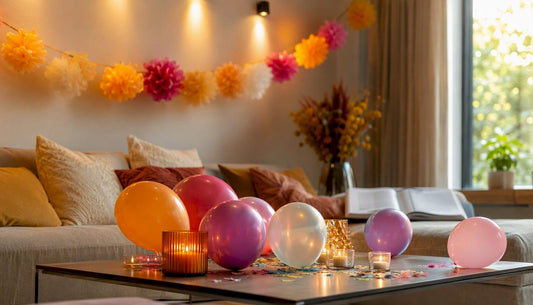 Breng extra sfeer in huis met vrolijke feestdecoratie voor binnen.