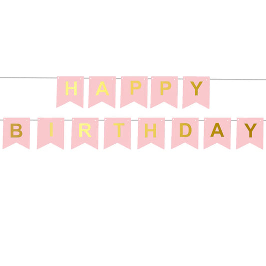 Happy Birthday Girlande (Rose)