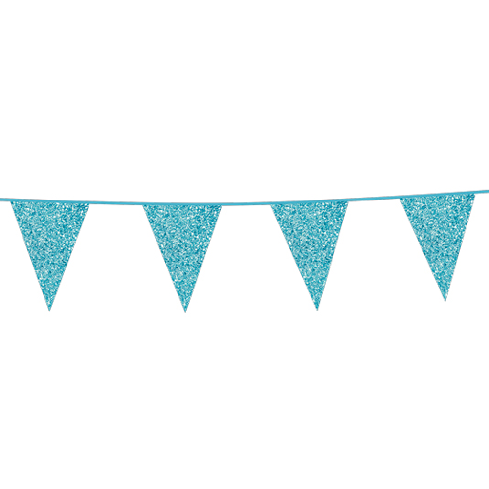 Fahnen Glitzer (Blau)