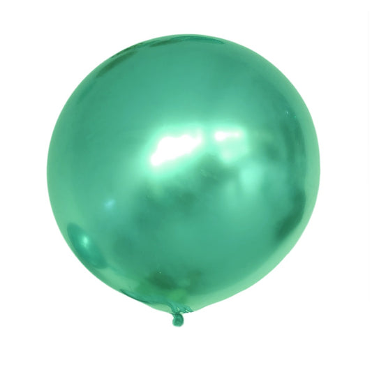 XXL Green Chrome Balloon (90 cm)
