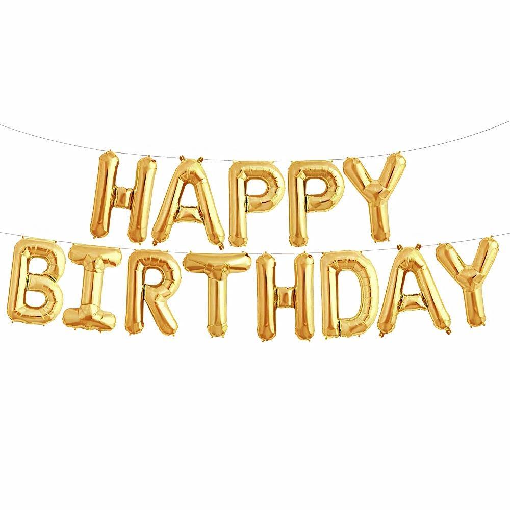 Happy Birthday ballon Goud (40CM) - PartyPro.nl