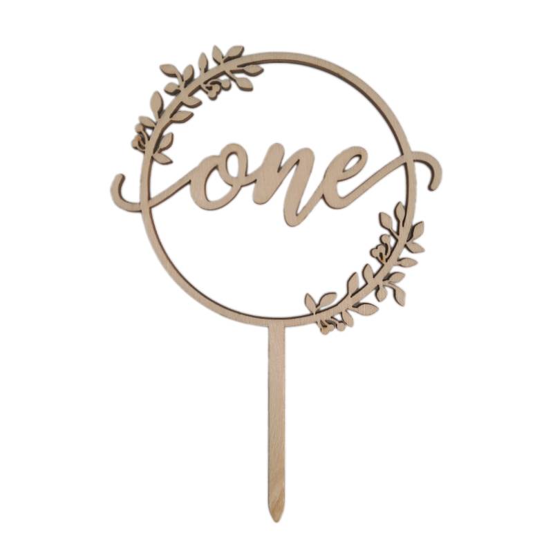 One Cake Topper (Hout)