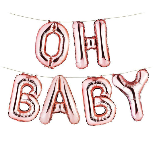 Oh Baby ballon Rosé (40CM) - PartyPro.nl