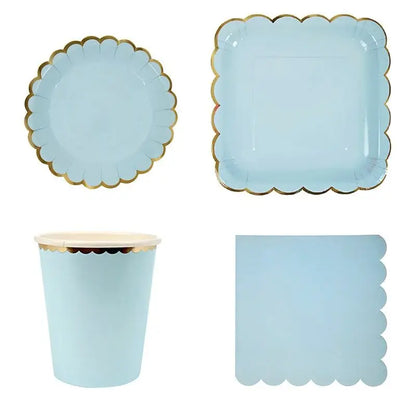 Table decoration set Pastel Blue