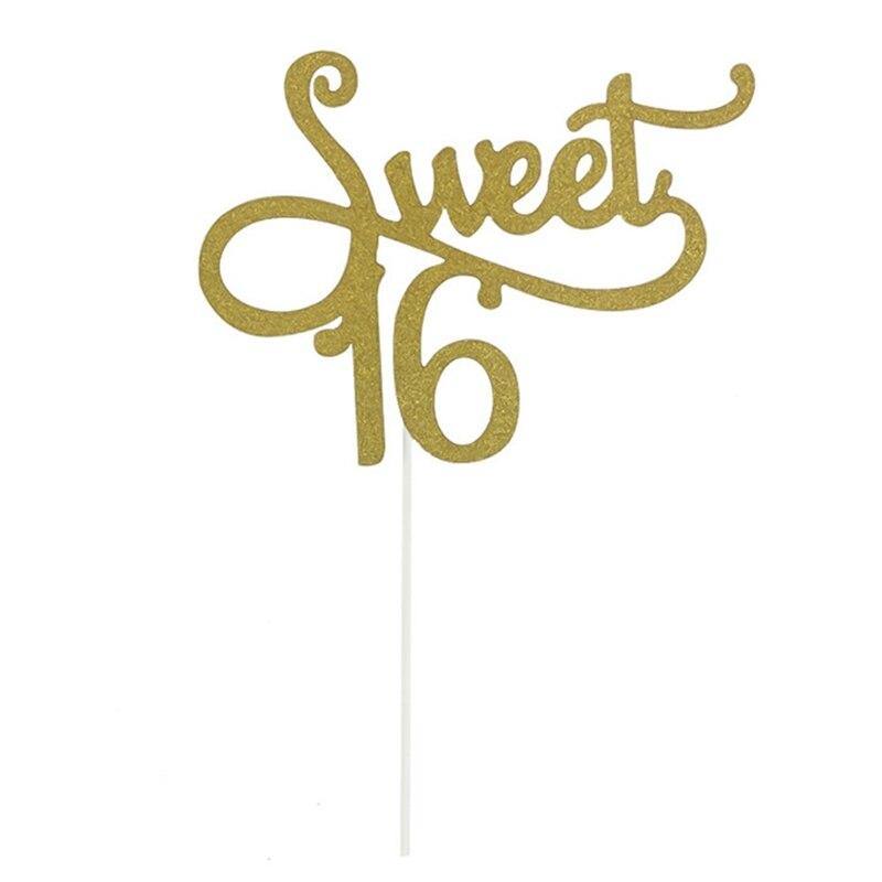 Sweet 16 Cake Topper - PartyPro.nl