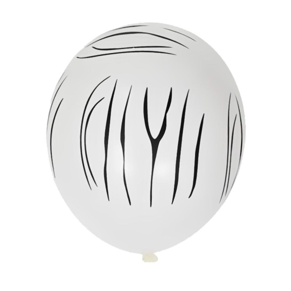 Zebraprint Ballonnen (10 stuks / 30 CM)