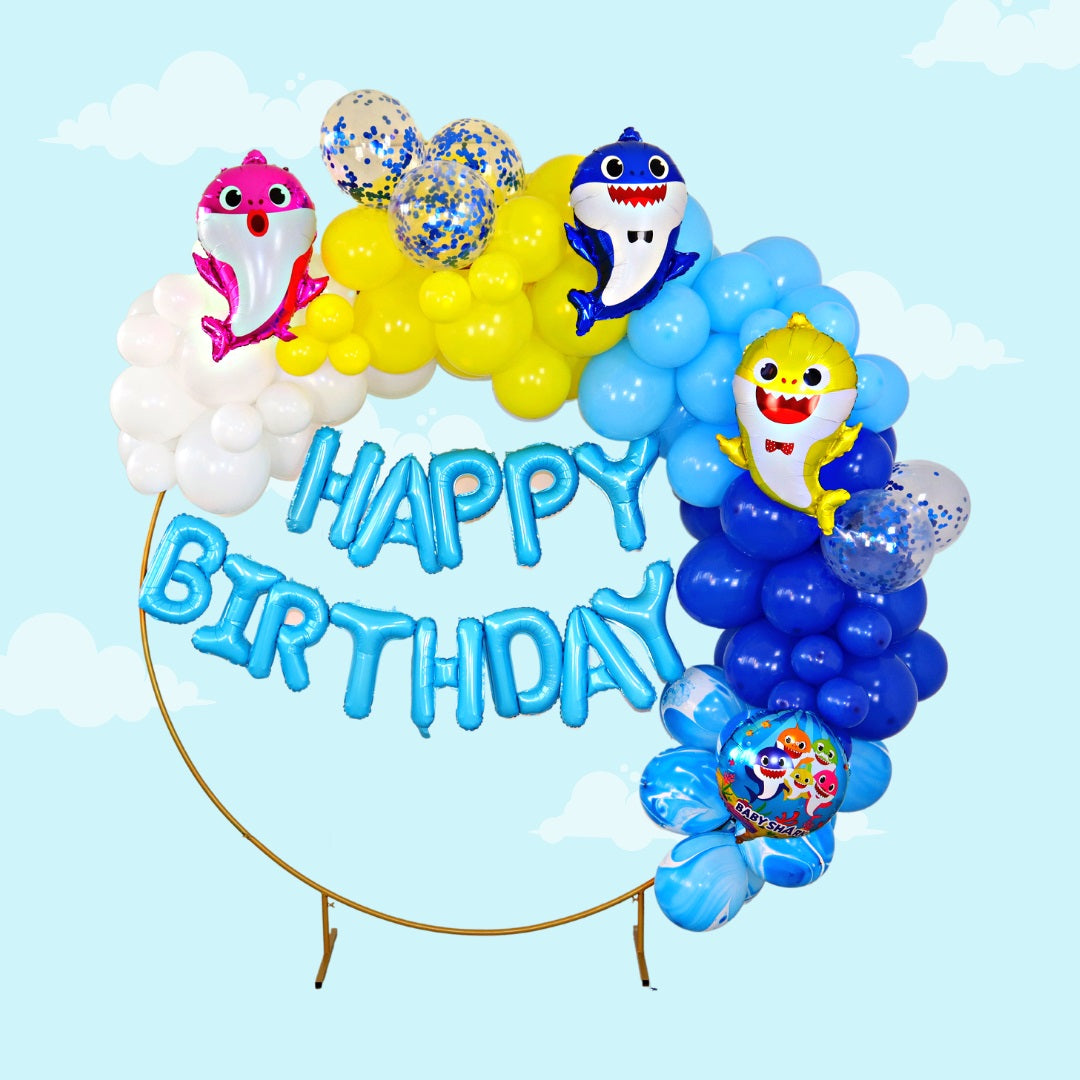 Verjaardag versiering (Baby Shark Deluxe) - PartyPro.nl