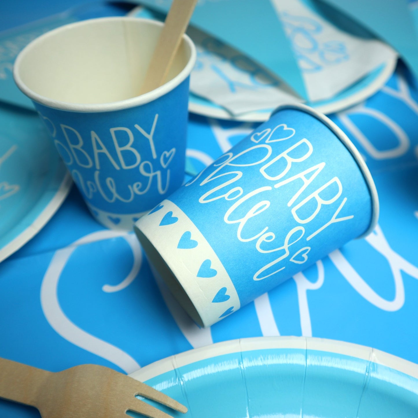 Table decoration set Baby shower (Blue)