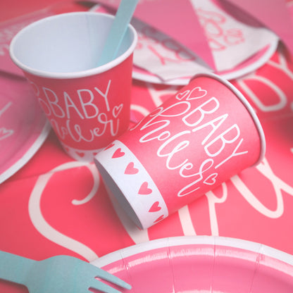 Table decoration set Baby shower (Pink)