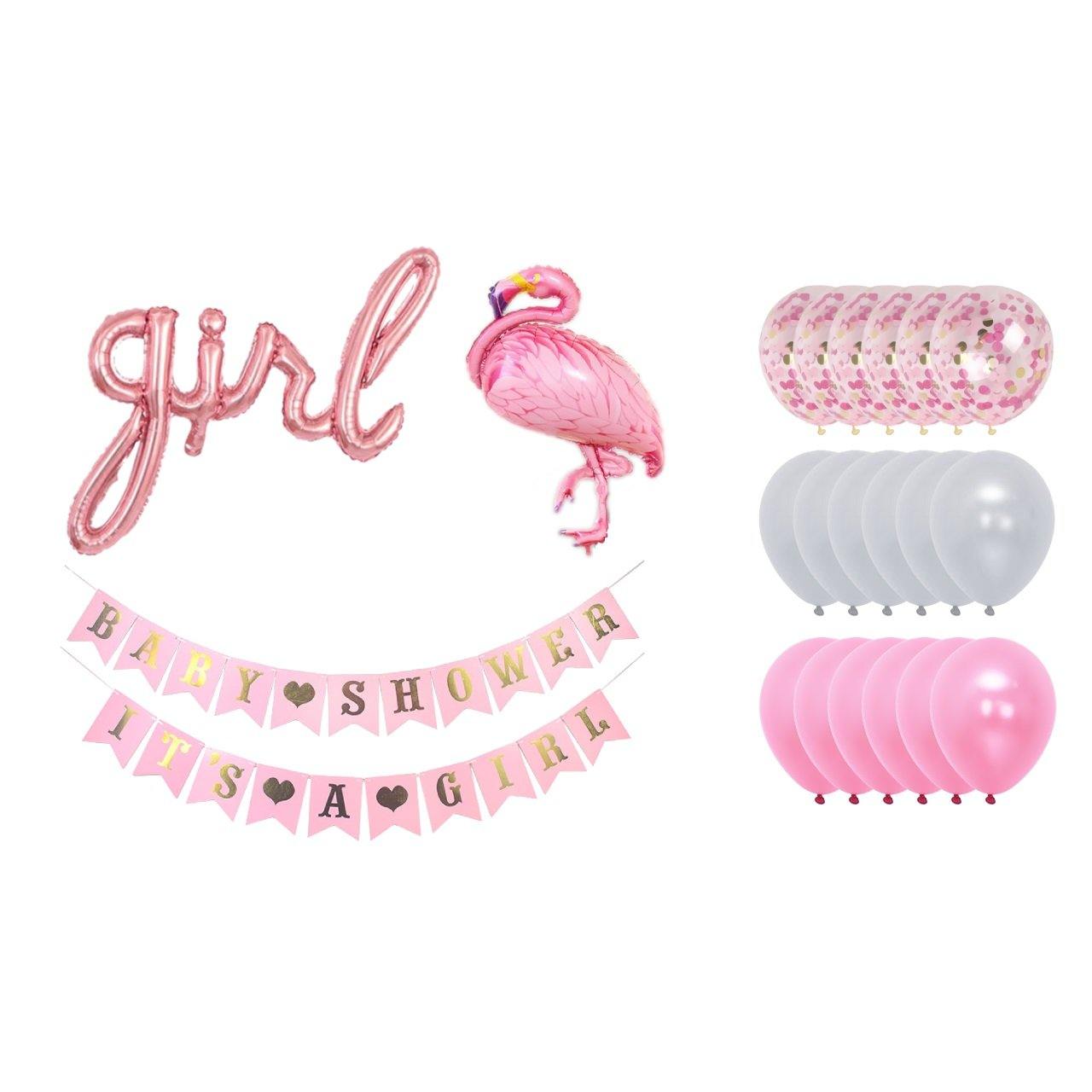 Babyshower versiering Flamingo (Meisje) - PartyPro.nl