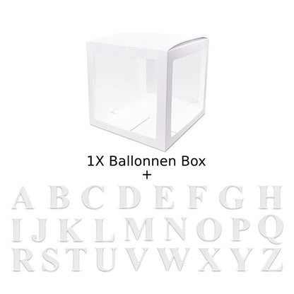 1 Ballonnen Box (met 26 letters)