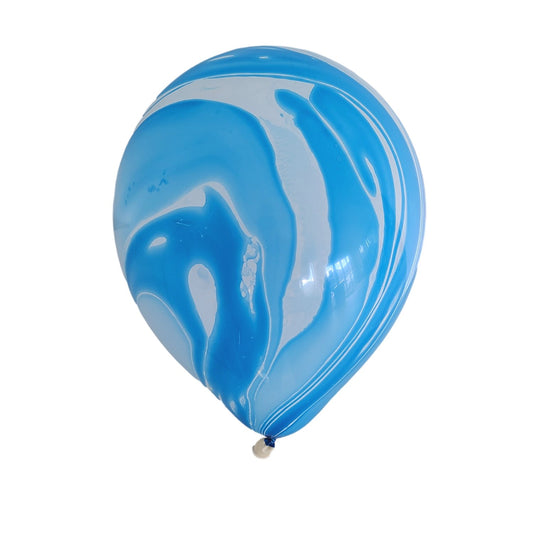 Marble Balloons - Blue (10 pcs / 30 CM)