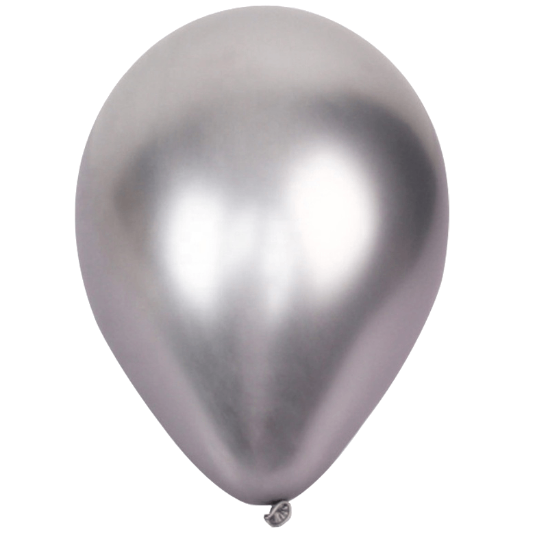 XL Luftballons Silber Chrom (10 Stück / 46 CM)