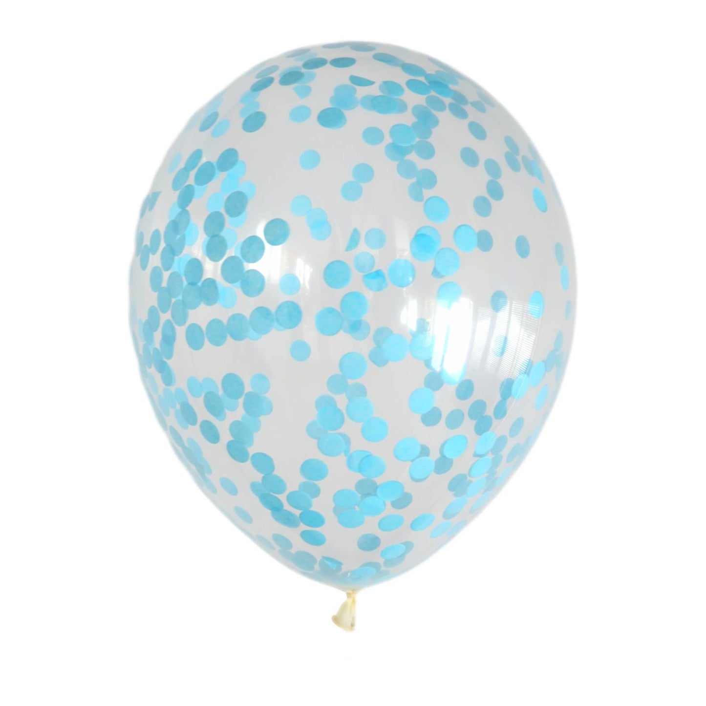 Blaue Konfetti-Luftballons (10 Stück / 30 CM)