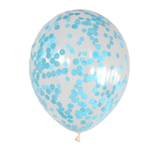 Blauwe Confetti Ballonnen (10 stuks / 46 CM)