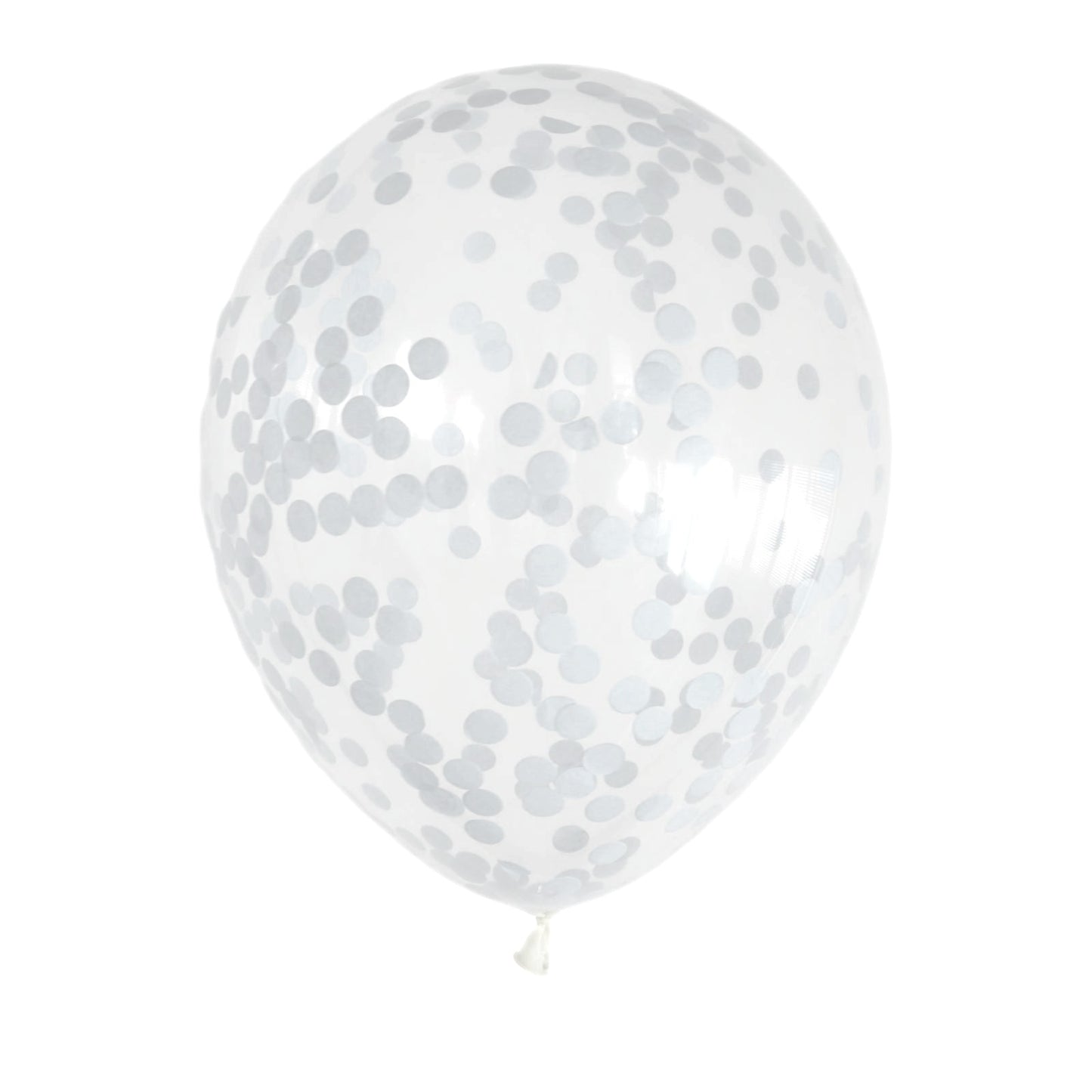White Confetti Balloons (10 pcs / 30 CM)