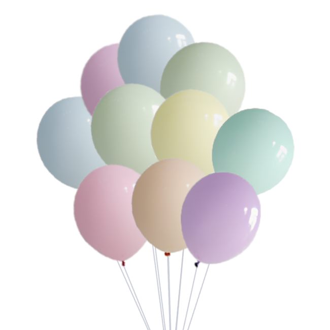 Ballonnenset Pastelkleuren (10 stuks / 30 CM) - PartyPro.nl