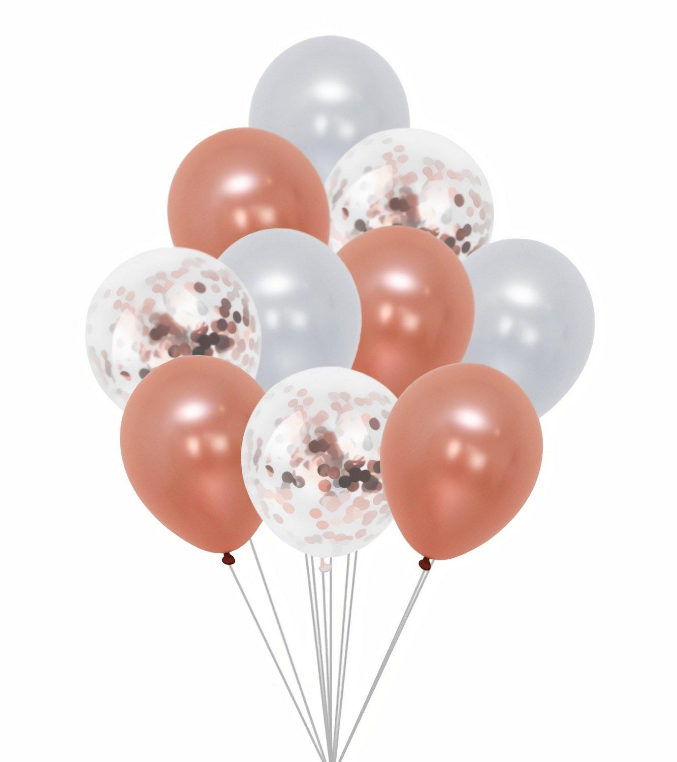 Ballonnenset Wit/Rosé (10 stuks / 30 CM) - PartyPro.nl