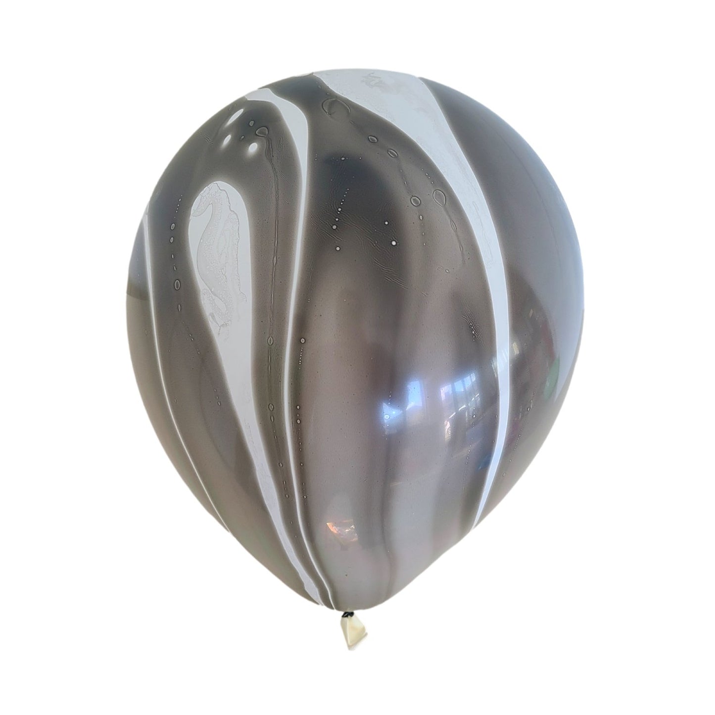 Marmer Ballonnen - Zwart (10 stuks / 30 CM)